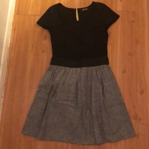 Grey chambray skirt